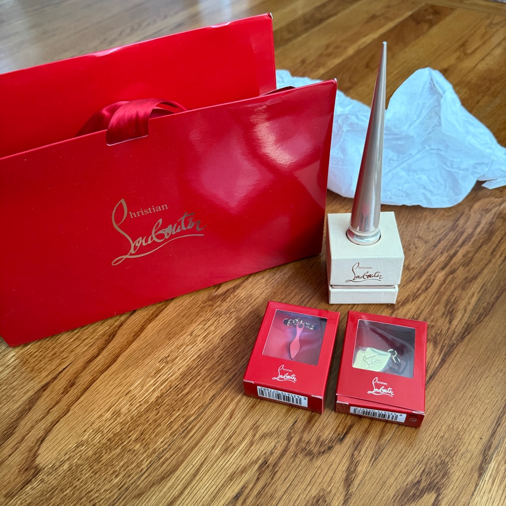 Christian Louboutin Nail Polish, Lip Charm, Shoe Sole Charm
